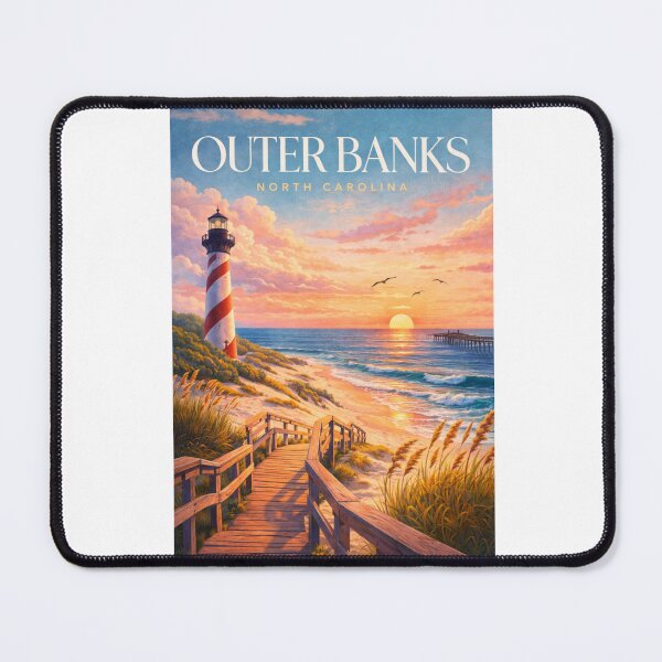 Item preview, Outer Banks North Carolina Cape Hatteras Lighthouse Sunset Coast designed and sold by Aryabek.