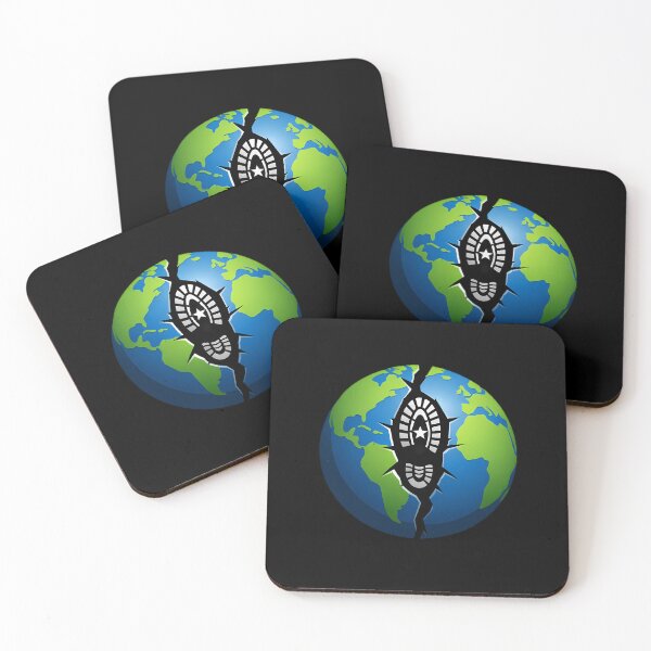 Item preview, Planet Kick Crack - World's Strongest Boot Print Illustration designed and sold by Art-Selling.