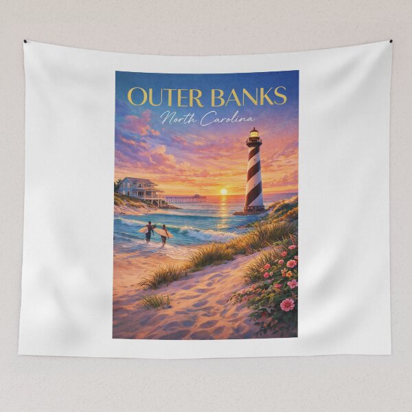Item preview, Outer Banks North Carolina Lighthouse Beach Atlantic Barrier Islands designed and sold by Aryabek.