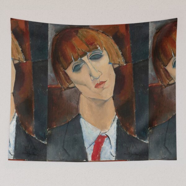 Item preview, Madame Kisling by Amedeo Modigliani: École de Paris Portrait Print designed and sold by artofuniverse.
