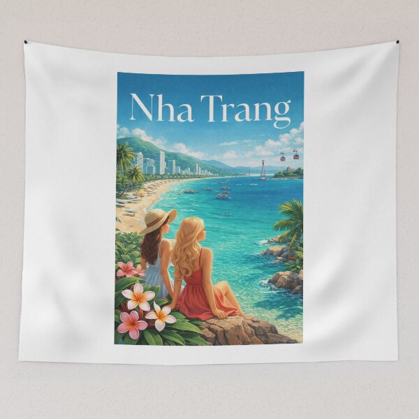 Item preview, Nha Trang Vietnam Coastal Skyline Cable Car Vinpearl Bay designed and sold by Aryabek.