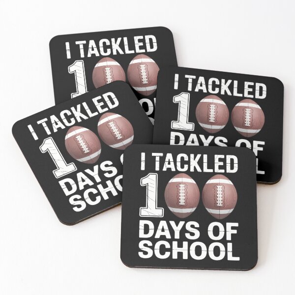 Item preview, I tackled 100 Days School 100th Day Football Student Teacher designed and sold by IdunayaStore.