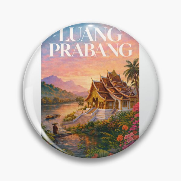 Item preview, Luang Prabang Laos Mekong River Buddhist Temple UNESCO Town designed and sold by Aryabek.