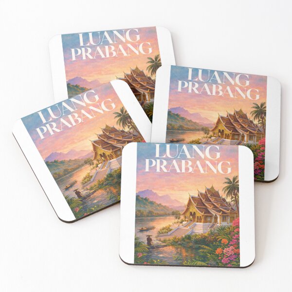 Item preview, Luang Prabang Laos Mekong River Buddhist Temple UNESCO Town designed and sold by Aryabek.