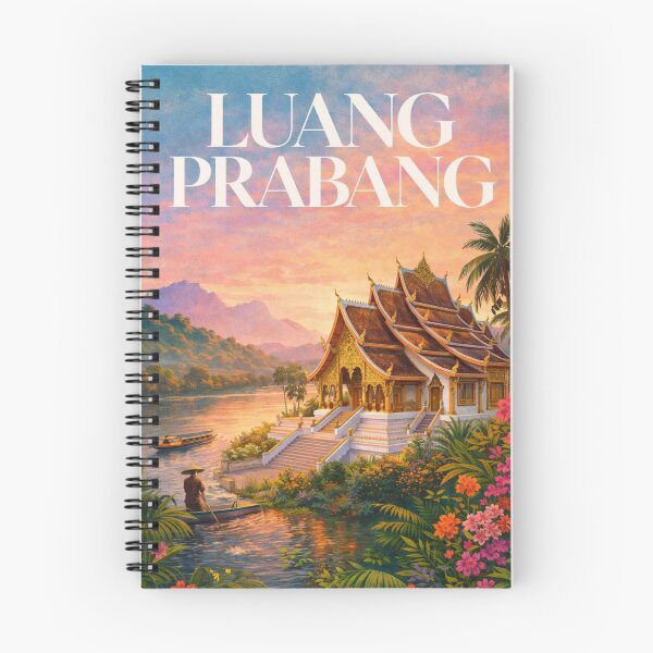Item preview, Luang Prabang Laos Mekong River Buddhist Temple UNESCO Town designed and sold by Aryabek.