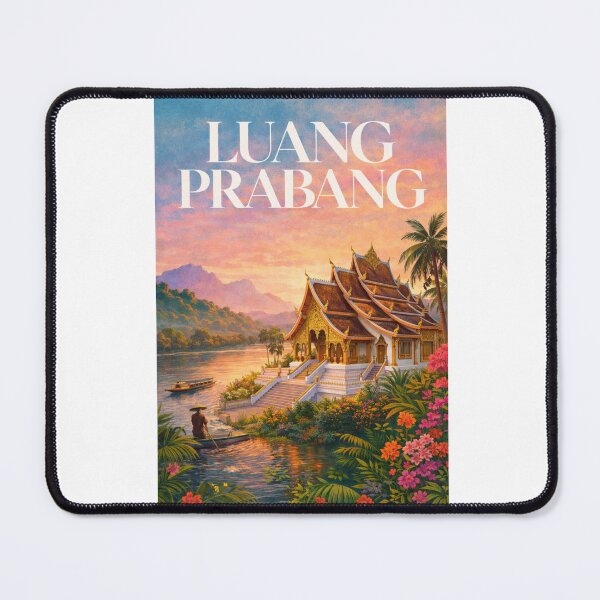 Item preview, Luang Prabang Laos Mekong River Buddhist Temple UNESCO Town designed and sold by Aryabek.