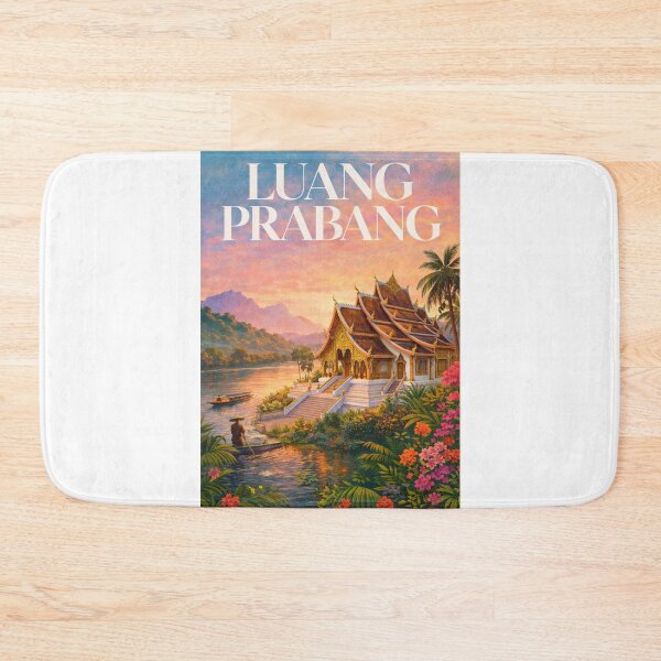 Item preview, Luang Prabang Laos Mekong River Buddhist Temple UNESCO Town designed and sold by Aryabek.