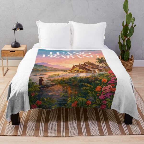 Item preview, Luang Prabang Laos Mekong River Buddhist Temple UNESCO Town designed and sold by Aryabek.