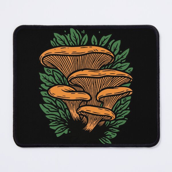 Item preview, Vintage Mushroom Woodcut Print Art designed and sold by BRU Design.