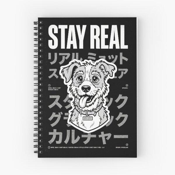 Item preview, Stay Real Happy Stray Dog designed and sold by Flying Doggo.