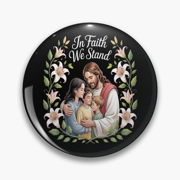 Item preview, In Faith We Stand Together In Love Christian Family Serenity designed and sold by SignaturalGen.