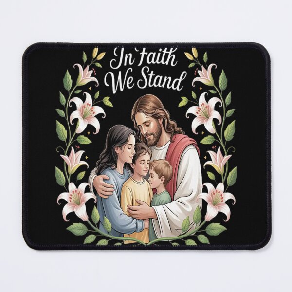 Item preview, In Faith We Stand Together In Love Christian Family Serenity designed and sold by SignaturalGen.