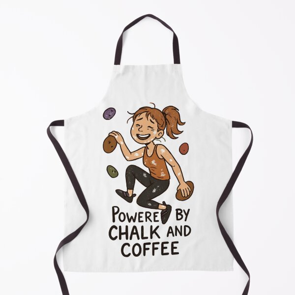 Item preview, Bouldering, chalk & coffee: Tired climber comic designed and sold by Pineapple-Tree.