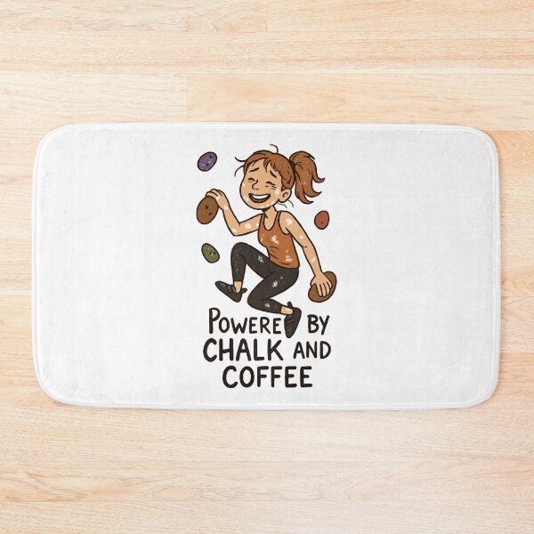 Item preview, Bouldering, chalk & coffee: Tired climber comic designed and sold by Pineapple-Tree.
