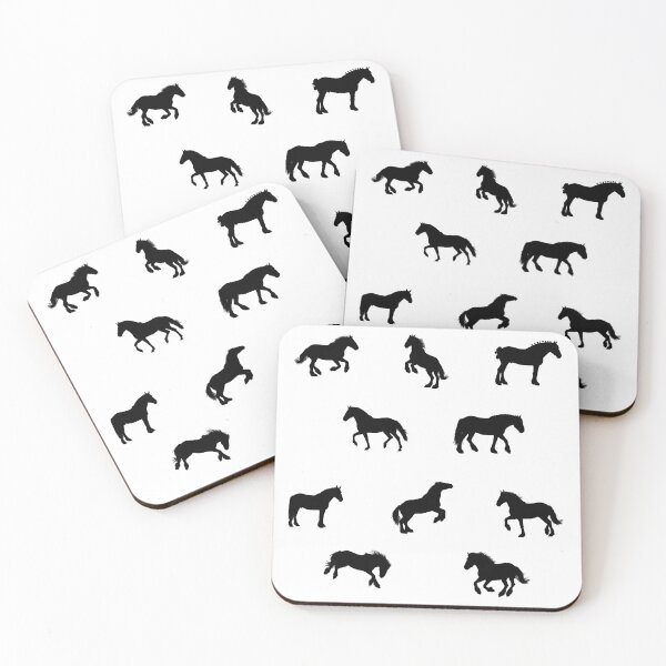 Item preview, Draft Horse Silhouettes in Black designed and sold by Shiklah.