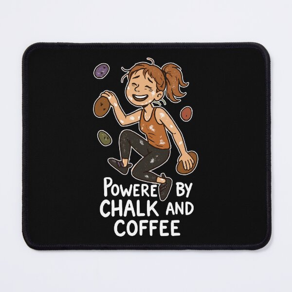 Item preview, Bouldering, chalk & coffee: Tired climber comic designed and sold by Pineapple-Tree.