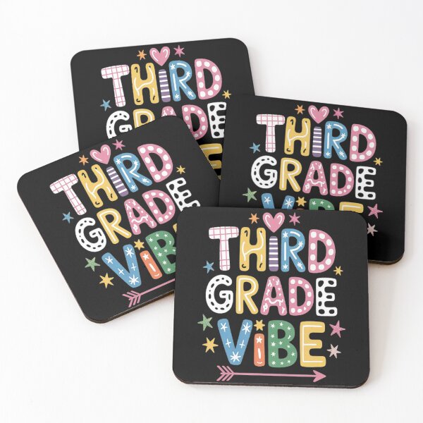 Item preview, Back To School Groovy Teacher Third Grade Vibes Smile Face designed and sold by LacostCarl.