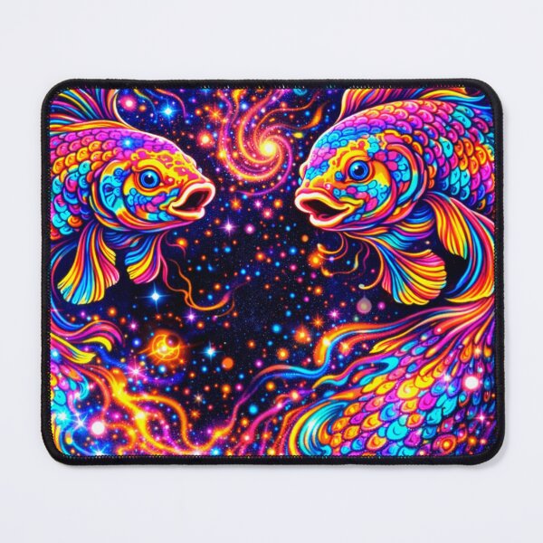 Item preview, Neon Dharma: Cyber-Koi - The Cosmic Swimmer designed and sold by NeoVoyage.
