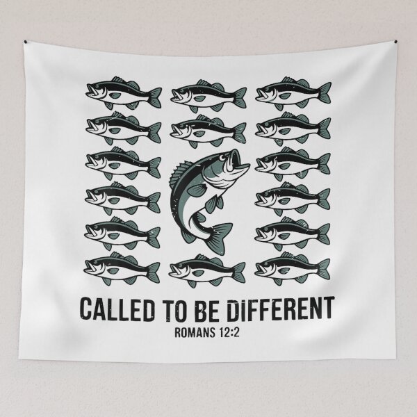 Item preview, Called To Be Different Christian Fish Romans 12 2 Faith Shirt designed and sold by RuperDelois.