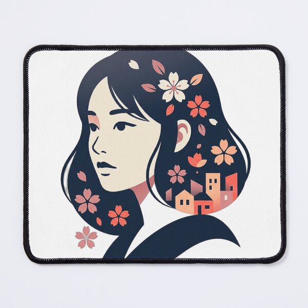 Item preview, HQ Charming Town Cherry Tree Digital Portrait designed and sold by ABArtByAlexST.