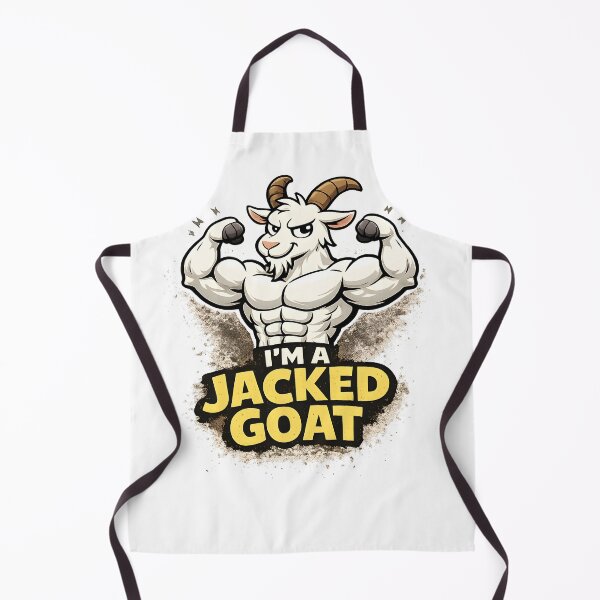 Item preview, Muscular Goat Funny Gym Design – Strong Goat Cartoon Fitness Meme designed and sold by Mavriboy.