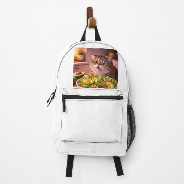Item preview, Cat Judging a Healthy Salad designed and sold by LovelyCatGalaxy.