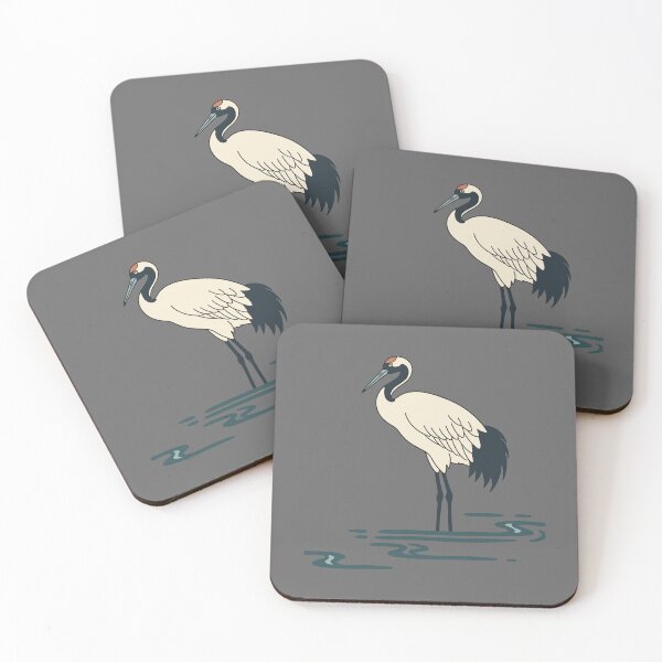 Item preview, Minimalist Red-Crowned Crane designed and sold by BRU Design.