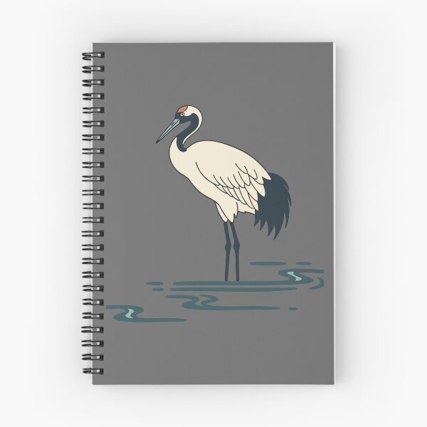 Item preview, Minimalist Red-Crowned Crane designed and sold by BRU Design.