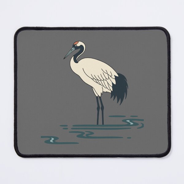 Item preview, Minimalist Red-Crowned Crane designed and sold by BRU Design.