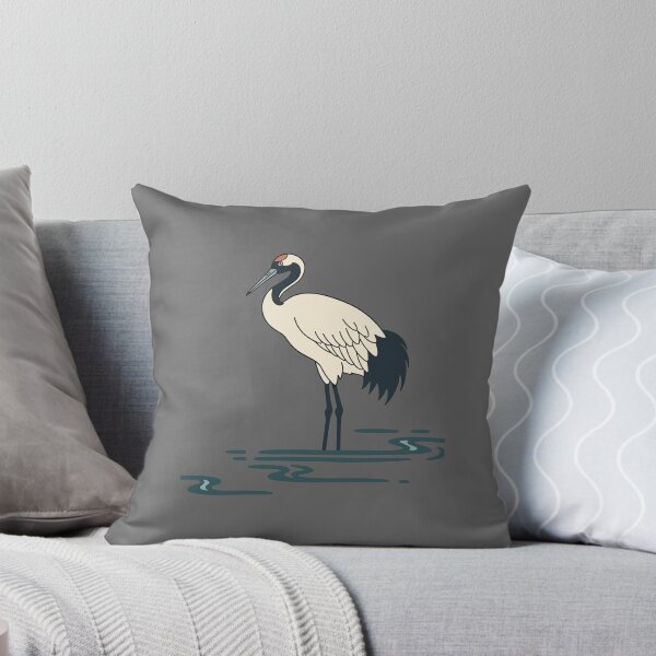 Item preview, Minimalist Red-Crowned Crane designed and sold by BRU Design.