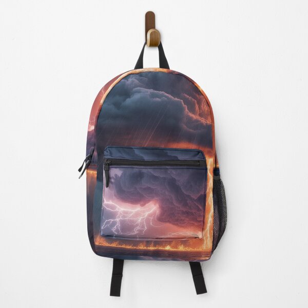 Item preview, Wrath of Heaven — Lightning Storm Fire Sky Art designed and sold by TheFlamedArts.