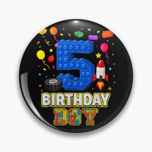 Item preview, 5 Year Old Birthday Boy Building Blocks Party Kids Shirt designed and sold by RuperDelois.