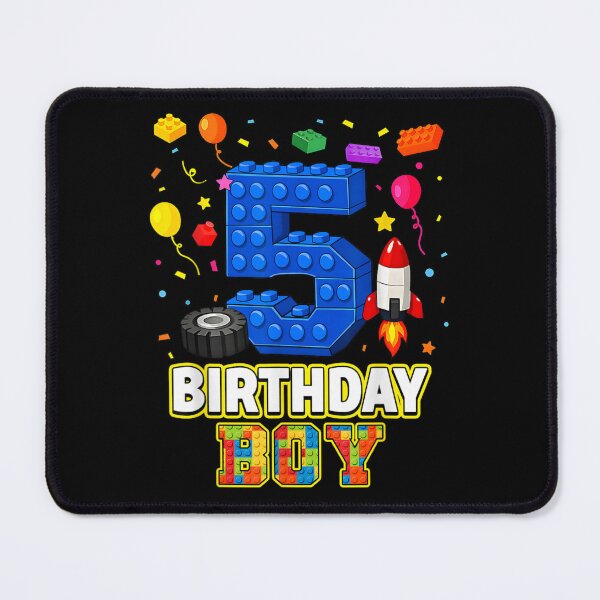 Item preview, 5 Year Old Birthday Boy Building Blocks Party Kids Shirt designed and sold by RuperDelois.