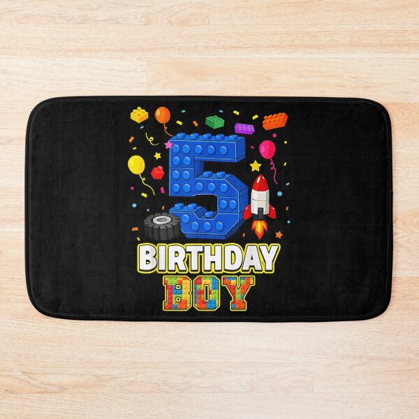 Item preview, 5 Year Old Birthday Boy Building Blocks Party Kids Shirt designed and sold by RuperDelois.