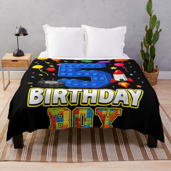 Item preview, 5 Year Old Birthday Boy Building Blocks Party Kids Shirt designed and sold by RuperDelois.