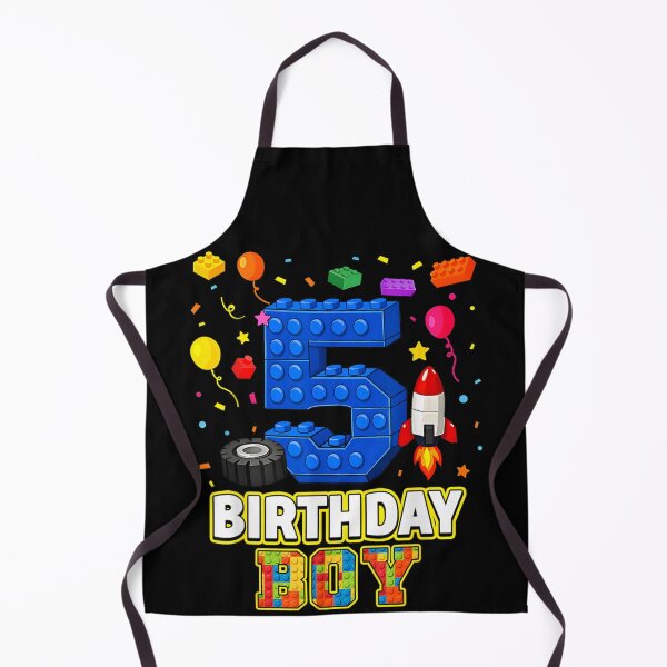 Item preview, 5 Year Old Birthday Boy Building Blocks Party Kids Shirt designed and sold by RuperDelois.