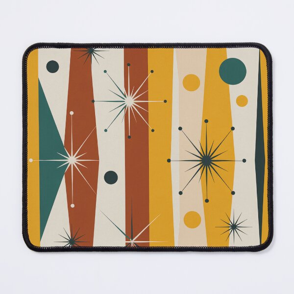 Item preview, Mid Century Modern Atomic Pattern – Retro Starburst Boomerang Seamless Design designed and sold by Tamas Das.