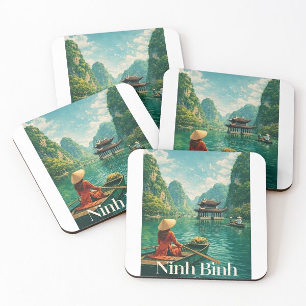 Item preview, Ninh Binh Vietnam Trang An River Temple Karst Landscape designed and sold by Aryabek.