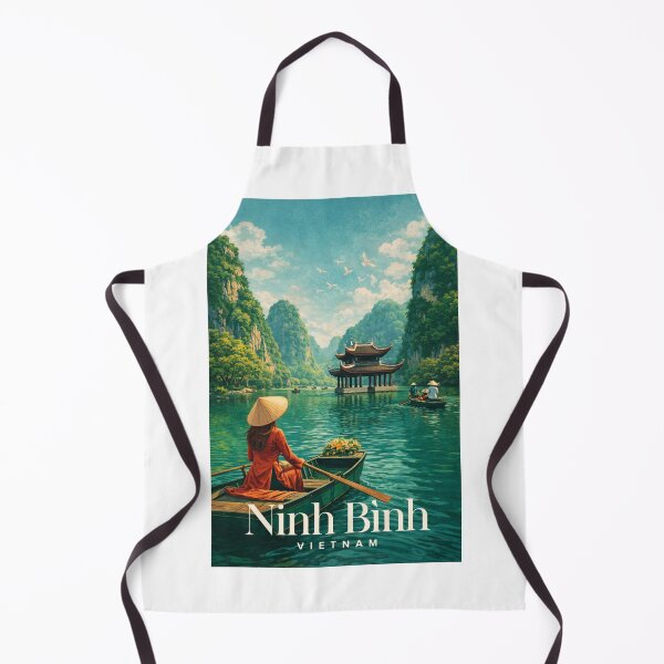 Item preview, Ninh Binh Vietnam Trang An River Temple Karst Landscape designed and sold by Aryabek.