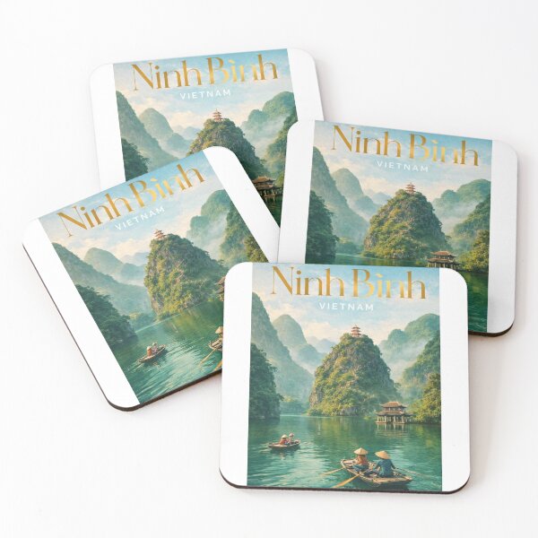 Item preview, Ninh Binh Vietnam Trang An Pagoda River Karst Peaks designed and sold by Aryabek.