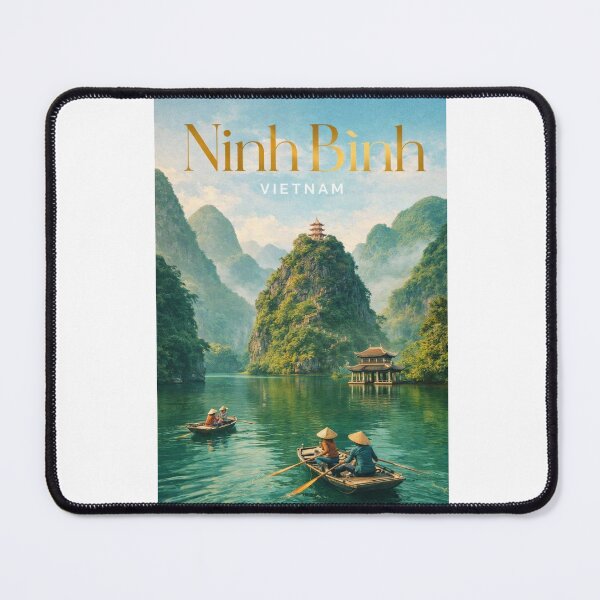 Item preview, Ninh Binh Vietnam Trang An Pagoda River Karst Peaks designed and sold by Aryabek.