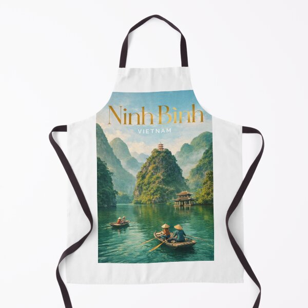 Item preview, Ninh Binh Vietnam Trang An Pagoda River Karst Peaks designed and sold by Aryabek.