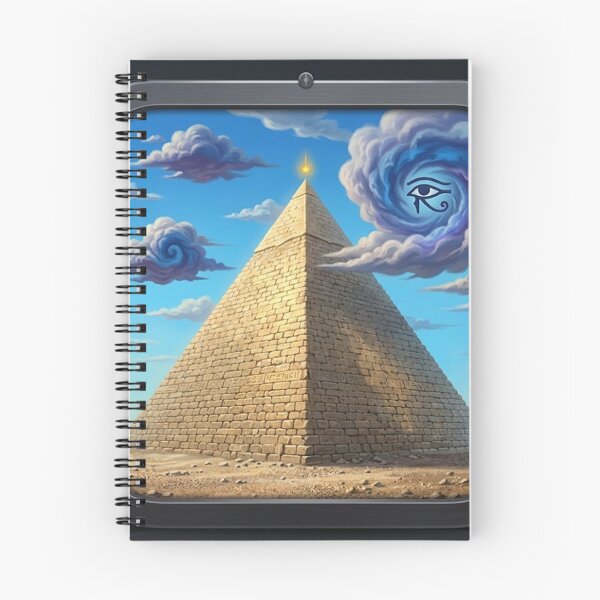 Item preview, Ancient Golden Pyramid Under Mystical Cloud Skies designed and sold by GouravArts.