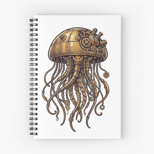 Item preview, UHD Steampunk Ocean's Flying Jellyfish Dream designed and sold by ABArtByAlexST.