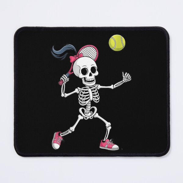 Item preview, Skeleton Playing Tennis Funny Halloween Sports designed and sold by WayTBeenkenArt.