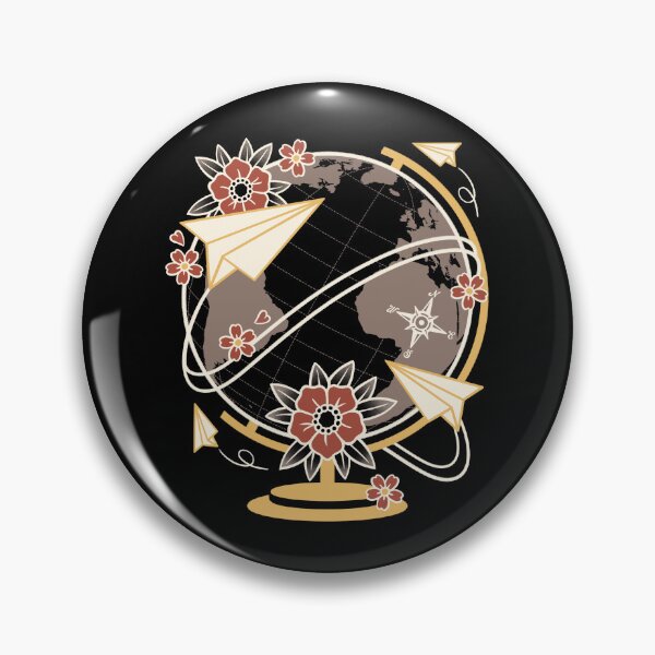 Item preview, Geometric Paper Planes & Vintage Globe - The Art of Travel designed and sold by NemiMakeit.