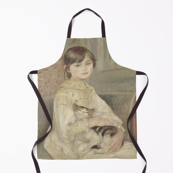 Item preview, Julie Manet by Pierre-Auguste Renoir: Impressionist Child and Cat Portrait Poster designed and sold by artofuniverse.