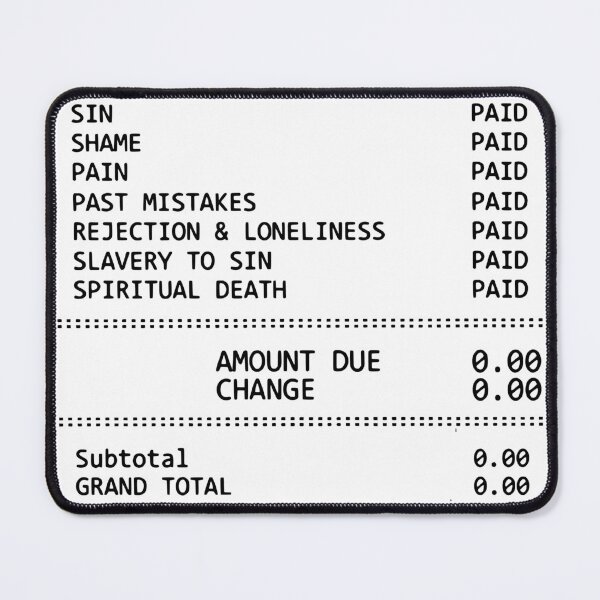 Item preview, Jesus Paid It All Receipt designed and sold by FableMind.
