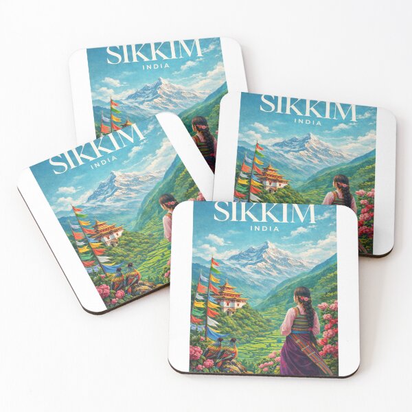 Item preview, Sikkim India Kanchenjunga Monastery Prayer Flags Himalayas designed and sold by Aryabek.