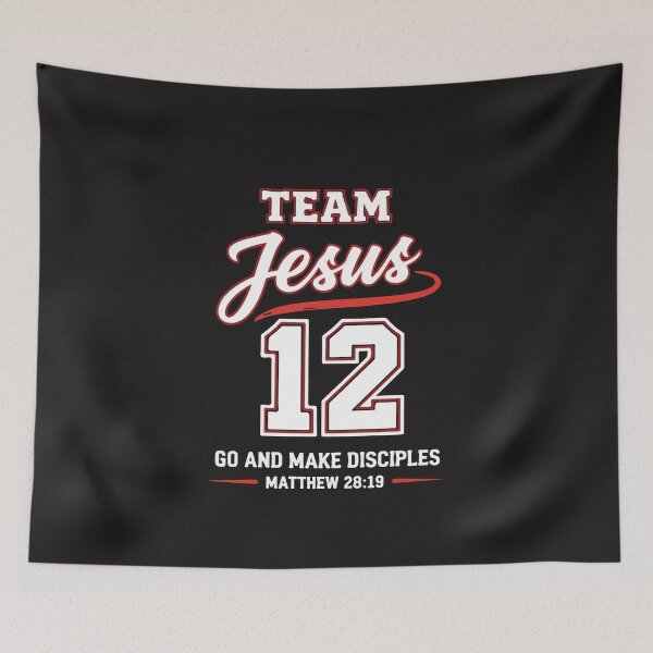 Item preview, Team Jesus 12 Christian Baseball Go Make Disciples Faith designed and sold by kiralynstration.
